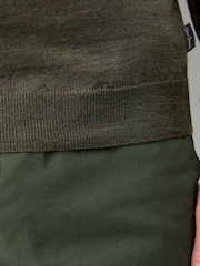 Oliver Sweeney Merino Wool Quarter Zip Jumper - Image 4 of 6