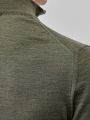 Oliver Sweeney Merino Wool Quarter Zip Jumper - Image 5 of 6