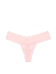 Victoria's Secret Pretty Blossom Pink Sequins Thong Mesh Knickers - Image 3 of 3
