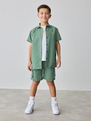 Baker by Ted Baker Khaki Green Shirt, T-Shirt and Shorts Set - Image 1 of 13