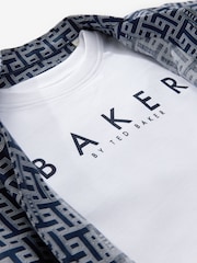 Baker by Ted Baker Navy Shirt, T-Shirt and Shorts Set - Image 12 of 13