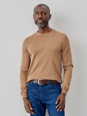 Oliver Sweeney Merino Wool Crew Neck Jumper - Image 1 of 5