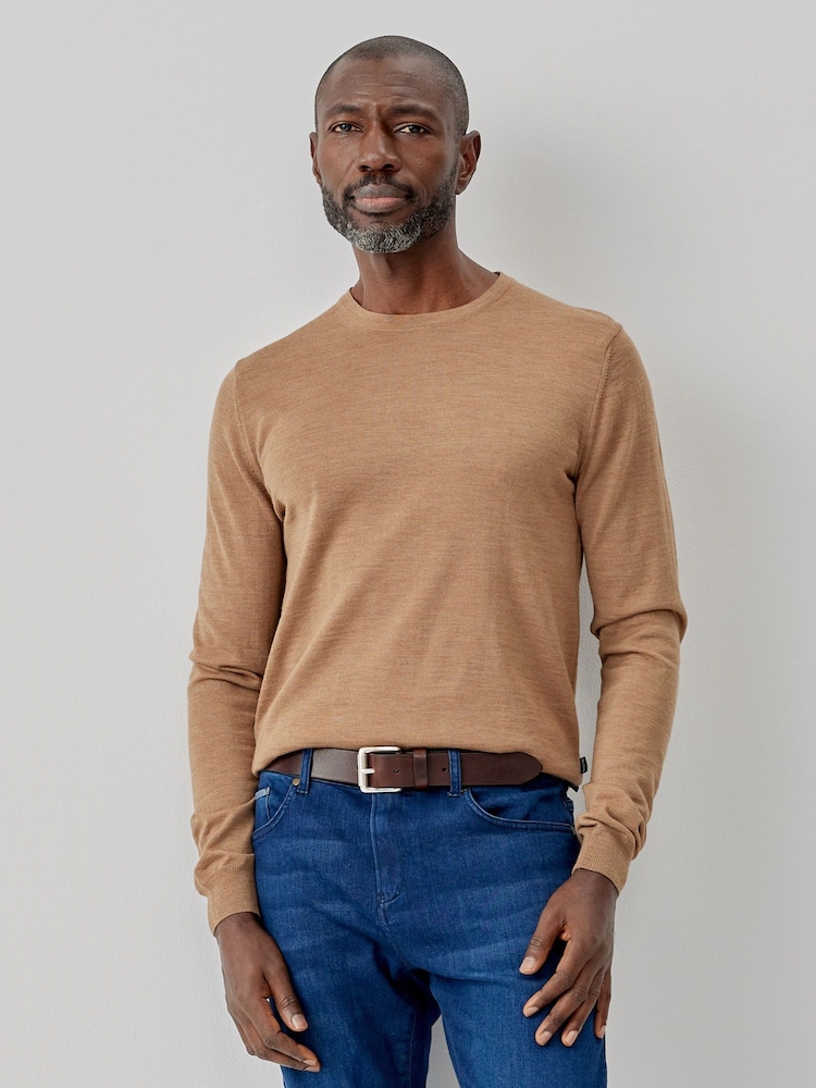Oliver Sweeney Merino Wool Crew Neck Jumper - Image 1 of 5