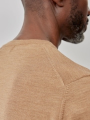 Oliver Sweeney Merino Wool Crew Neck Jumper - Image 4 of 5