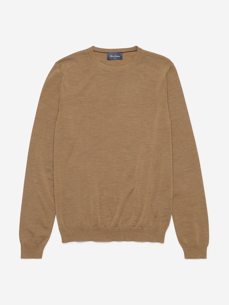 Oliver Sweeney Merino Wool Crew Neck Jumper - Image 5 of 5
