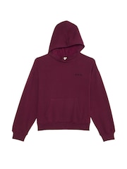 Victoria's Secret PINK Purple Rose Oversized Pullover Hoodie - Image 3 of 4