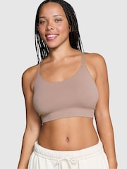 Victoria's Secret PINK Iced Coffee Brown Sports Bra - Image 1 of 3