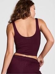 Victoria's Secret PINK Purple Rose Longline Sports Bra Tank Top - Image 2 of 3