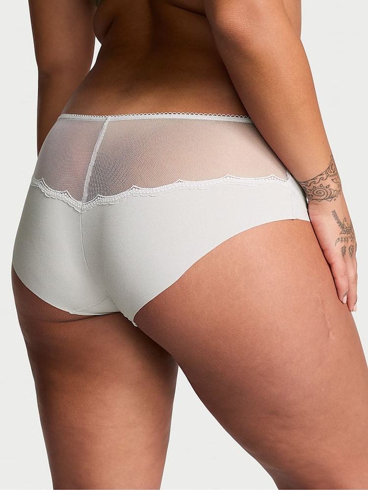 Victoria's Secret Silver Pearl Grey Hipster Knickers - Image 2 of 3