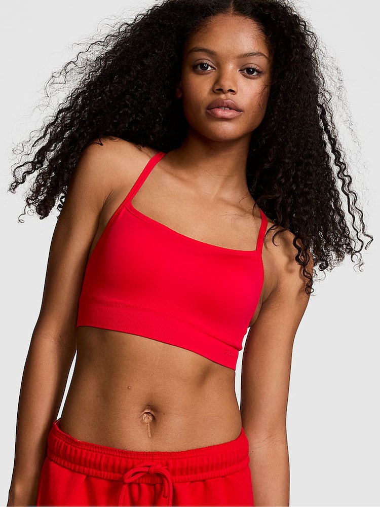Victoria's Secret PINK Red Pepper Sports Bra - Image 1 of 3