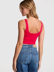 Victoria's Secret PINK Red Pepper Longline Sports Bra Tank Top - Image 2 of 3