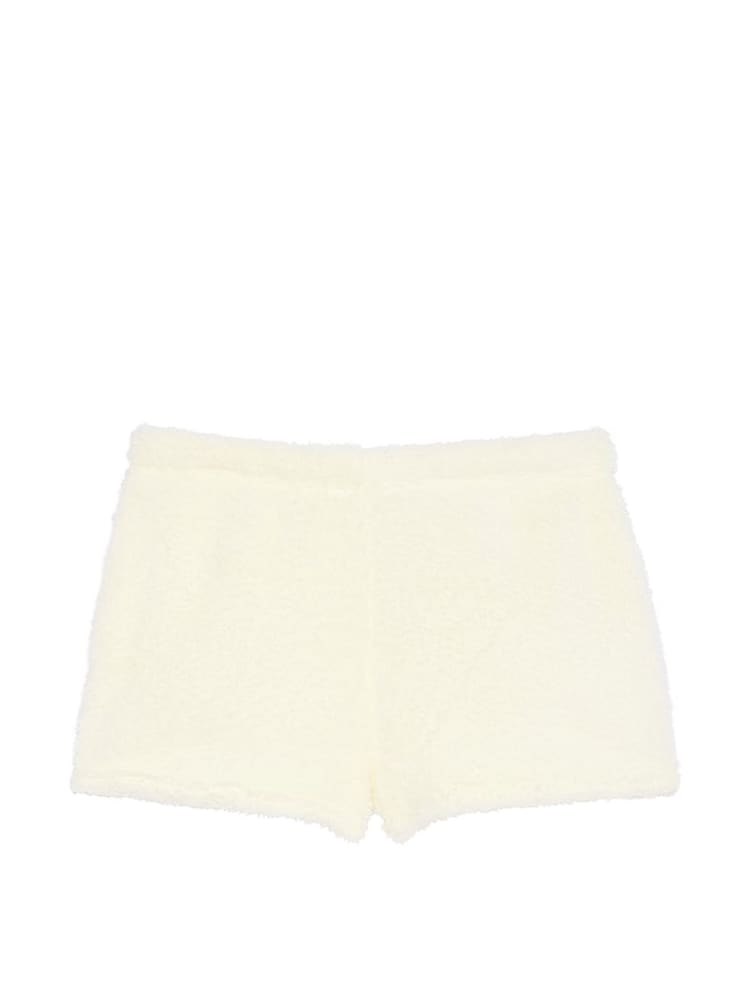 Victoria's Secret PINK Creamer White Cosy Knit Boxer Pyjama Shorts - Image 3 of 3