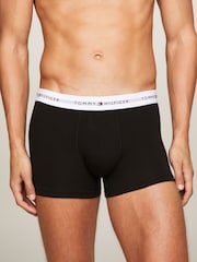 Tommy Hilfiger Grey Tommy Hilfiger Blue Signature Essential Trunks 3 Pack - Image 4 of 10