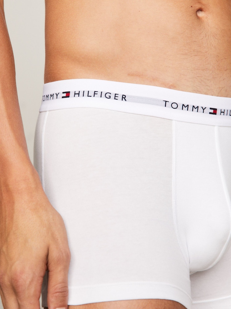 Tommy Hilfiger Grey Tommy Hilfiger Blue Signature Essential Trunks 3 Pack - Image 5 of 10