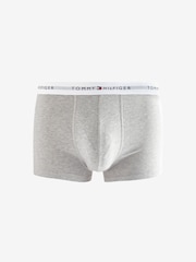 Tommy Hilfiger Grey Tommy Hilfiger Blue Signature Essential Trunks 3 Pack - Image 7 of 10