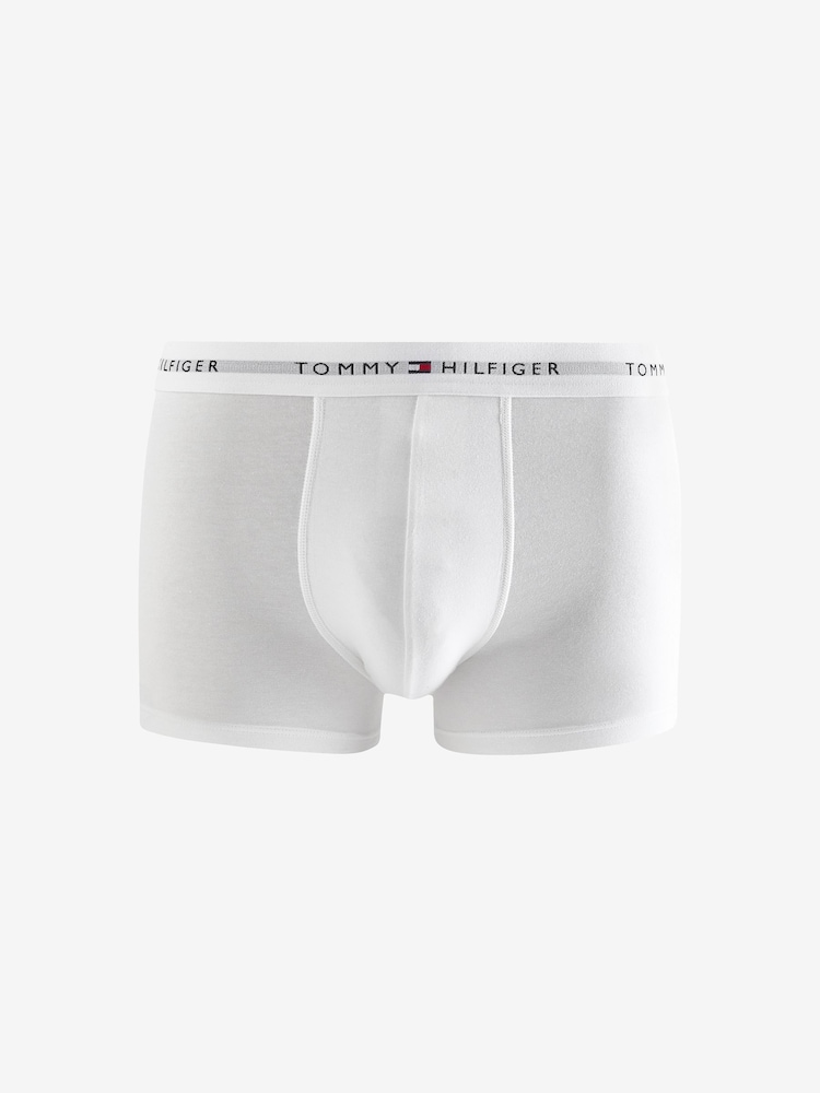 Tommy Hilfiger Grey Tommy Hilfiger Blue Signature Essential Trunks 3 Pack - Image 8 of 10