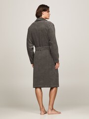 Tommy Hilfiger Grey 100% Cotton Bathrobe - Image 2 of 5