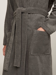 Tommy Hilfiger Grey 100% Cotton Bathrobe - Image 4 of 5