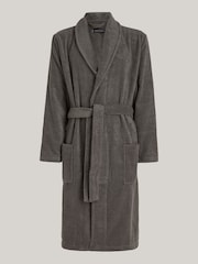 Tommy Hilfiger Grey 100% Cotton Bathrobe - Image 5 of 5
