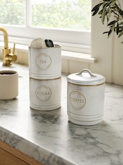 Natural Country Badge Set of 3 Stacking Storage Jars - Image 1 of 4
