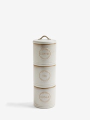 Natural Country Badge Set of 3 Stacking Storage Jars - Image 4 of 4