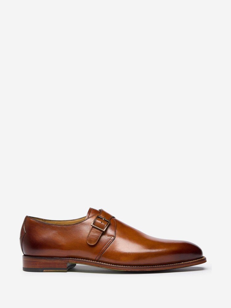 Oliver Sweeney Hand Finished Calf Leather Monk Brown Shoes - Image 1 of 1