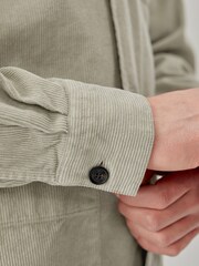 Oliver Sweeney Grey Cotton Corduroy 100% Cotton Overshirt - Image 3 of 6