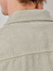 Oliver Sweeney Grey Cotton Corduroy 100% Cotton Overshirt - Image 4 of 6
