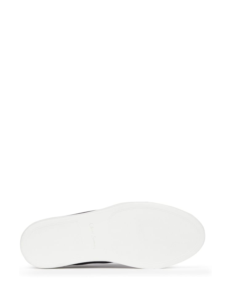 Oliver Sweeney Antiqued Calf Leather Cupsole Trainers - Image 5 of 5