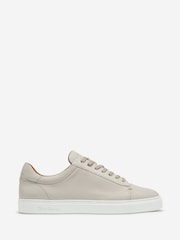 Oliver Sweeney Perforated Calf Leather Cupsole White Trainers - Image 1 of 5