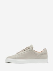 Oliver Sweeney Perforated Calf Leather Cupsole White Trainers - Image 2 of 5