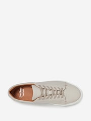 Oliver Sweeney Perforated Calf Leather Cupsole White Trainers - Image 4 of 5