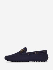 Oliver Sweeney Blue Suede Horesbit Driving Shoes - Image 2 of 5