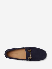 Oliver Sweeney Blue Suede Horesbit Driving Shoes - Image 4 of 5