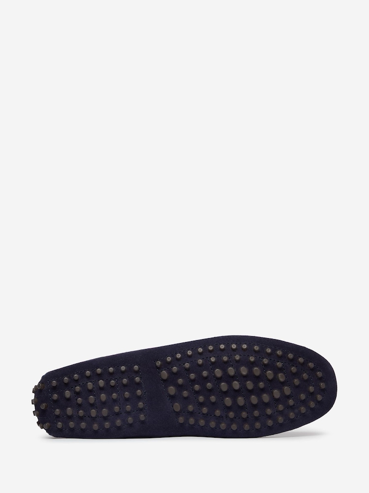 Oliver Sweeney Blue Suede Horesbit Driving Shoes - Image 5 of 5