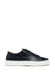 Oliver Sweeney Blue Calf Leather Cupsole Trainers - Image 1 of 5