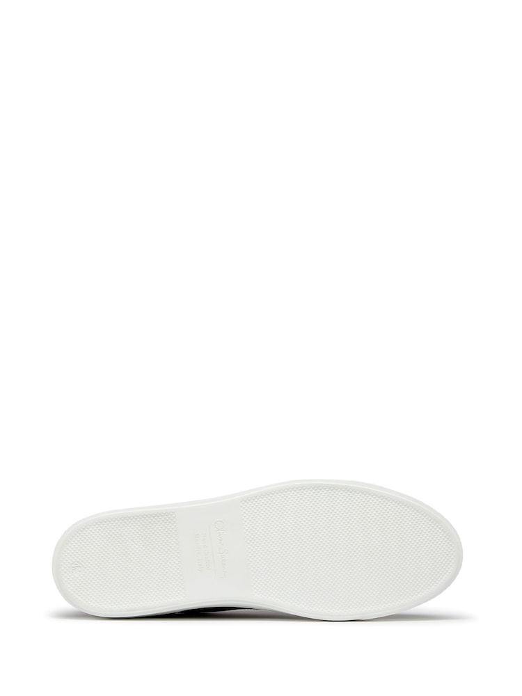 Oliver Sweeney Blue Calf Leather Cupsole Trainers - Image 5 of 5