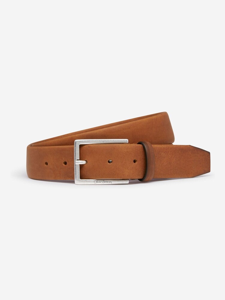 Oliver Sweeney Nubuck Brown Belt - Image 1 of 2
