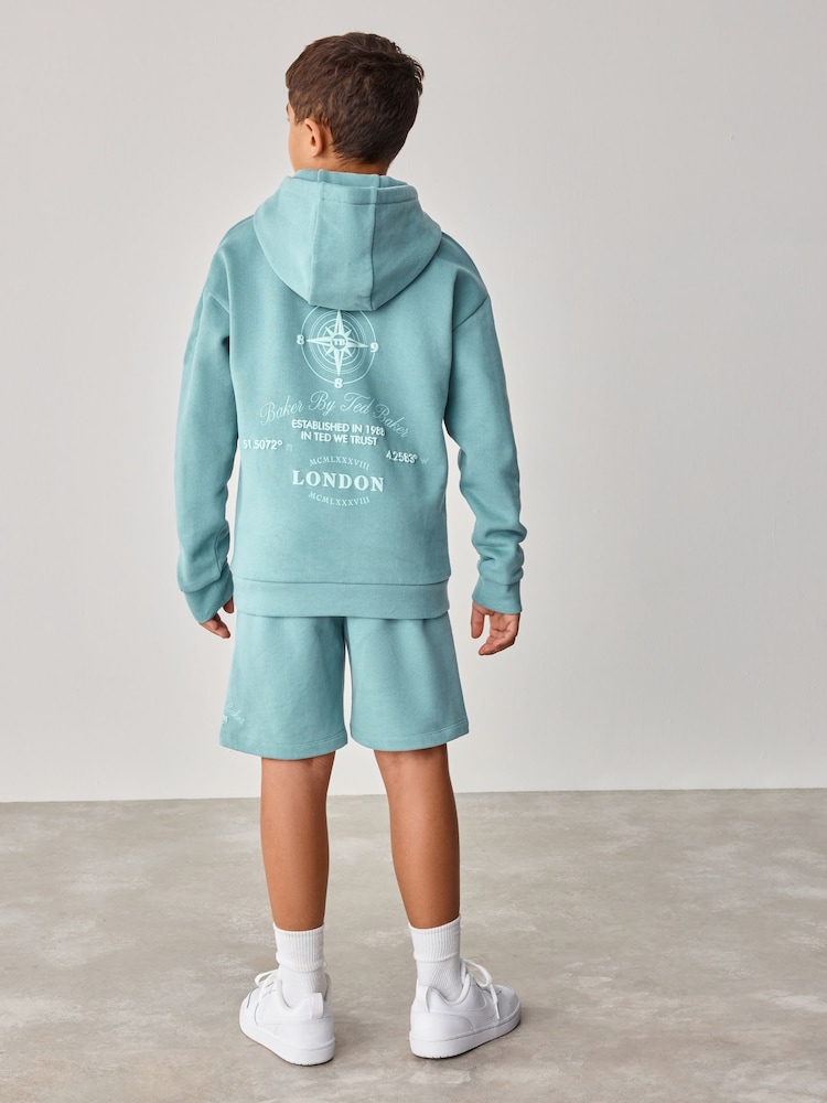 Baker by Ted Baker Graphic Hoodie And Shorts Set - Image 1 of 12
