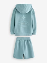 Baker by Ted Baker Graphic Hoodie And Shorts Set - Image 9 of 12