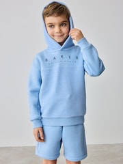 Baker by Ted Baker Blue Quilted Hoodie And Shorts Set - Image 3 of 10