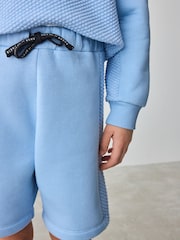 Baker by Ted Baker Blue Quilted Hoodie And Shorts Set - Image 5 of 10