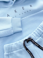 Baker by Ted Baker Blue Quilted Hoodie And Shorts Set - Image 8 of 10