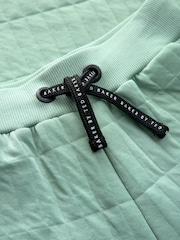 Baker by Ted Baker Green Quilted Sweatshirt And Shorts Set - Image 10 of 10