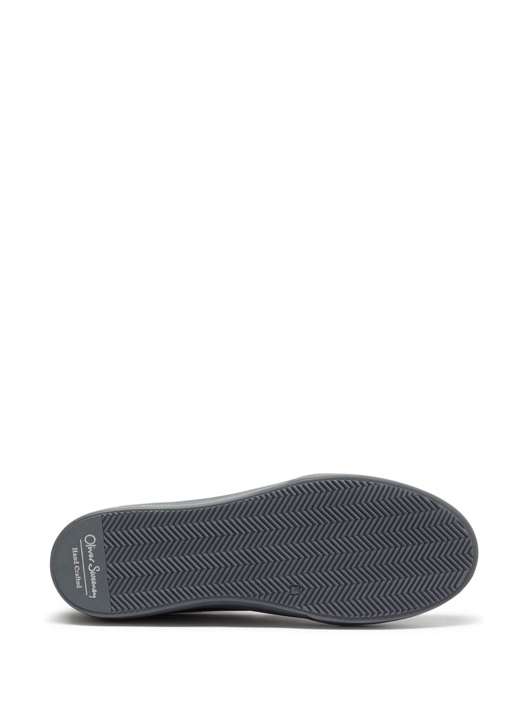 Oliver Sweeney Waxed Calf Leather Cupsole Black Trainers - Image 5 of 5 Oliver Sweeney Waxed Calf Leather Cupsole Black Trainers - Image 5 of 5