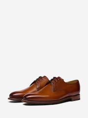 Oliver Sweeney Hand Finished Calf Leather Derby Brown Shoes - Image 3 of 5