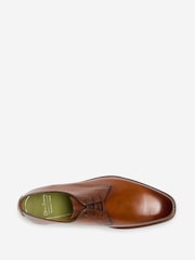 Oliver Sweeney Hand Finished Calf Leather Derby Brown Shoes - Image 4 of 5