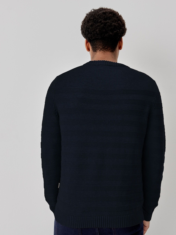 Oliver Sweeney Blue 100% Cotton Crew Neck Jumper - Image 2 of 6 Oliver Sweeney Blue 100% Cotton Crew Neck Jumper - Image 2 of 6
