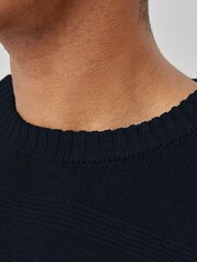 Oliver Sweeney Blue 100% Cotton Crew Neck Jumper - Image 3 of 6