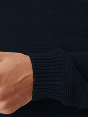 Oliver Sweeney Blue 100% Cotton Crew Neck Jumper - Image 4 of 6